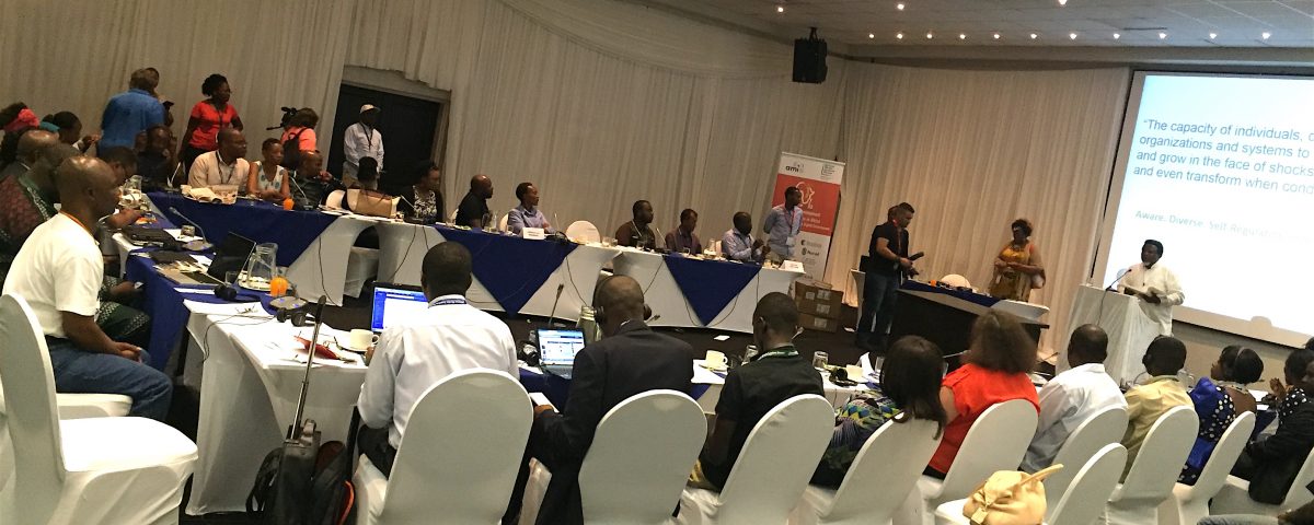 Participants at a workshop on Resilience organised by African Media Initiative with support from Rockefeller Foundation