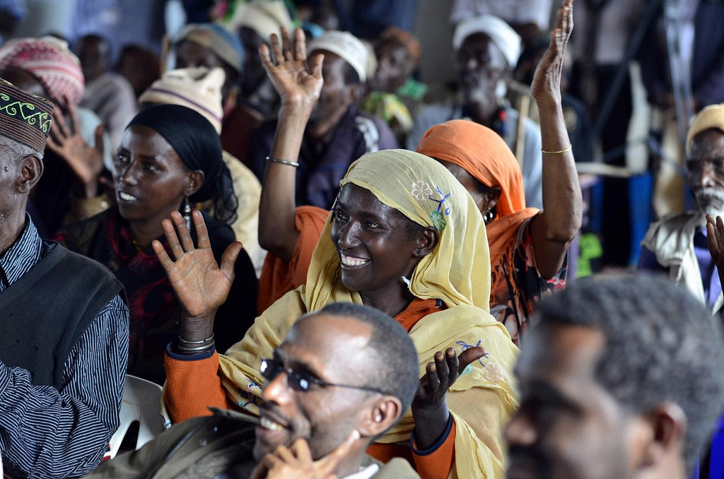 Image of farmers meeting in Dirib Gombo