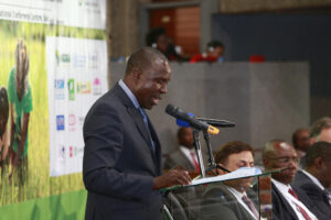Mr Willy Bett, Cabinet Secretary for Agriculture, Livestock and Fisheries in the Government of Kenya at the GODAN Ministerial Conference opening.